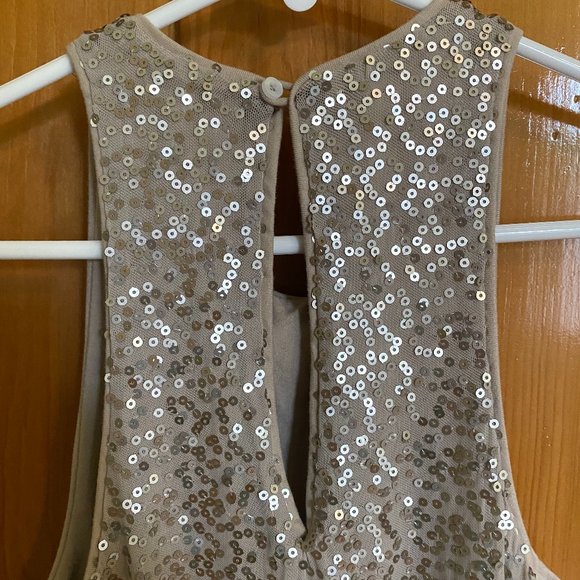 Gold Sequin Hollister Racerback Minidress - Picture 4 of 5